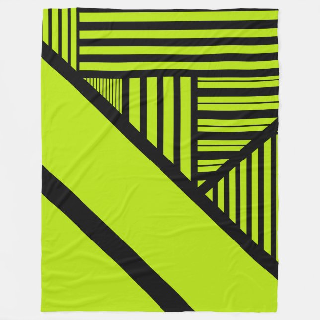 Couverture Polaire Triangle - Vert chaux (Devant)