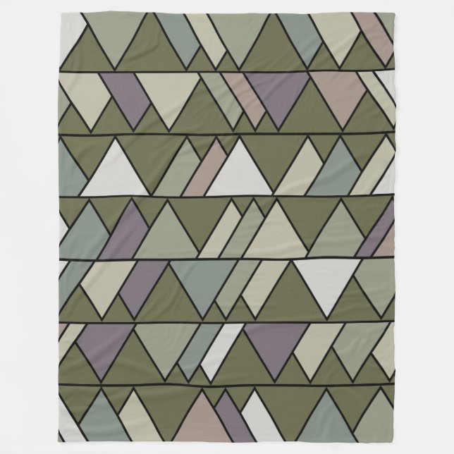 Couverture Polaire Triangles Camo (Devant)