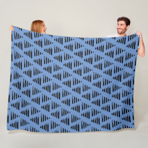 Couverture Polaire Triangles + lignes