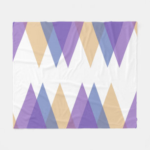 Couverture Polaire Triangles pourpre, bleu et jaune
