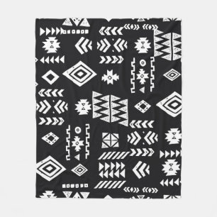 Couverture Polaire Tribal géométrique : arrière - plan élégant sans c