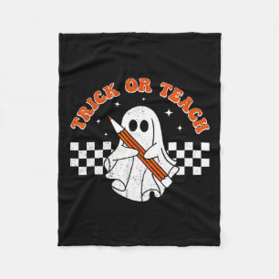 Couverture Polaire Trick Ou Enseigner Super Enseignant Halloween Retr