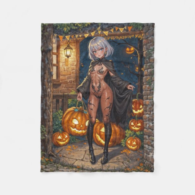 Couverture Polaire Trick ou le traitement, Brave Halloween Costume Gi (Devant)