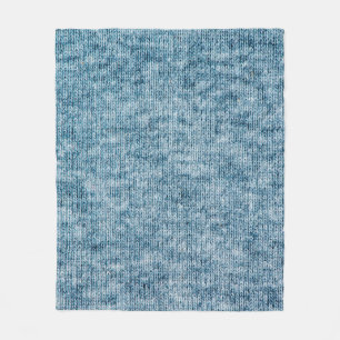 Couverture Polaire Tricot bleu texture laine fermer fond photo