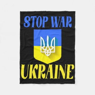 Couverture Polaire Trident ukrainien Drapeau ukrainien Drapeau ukrain