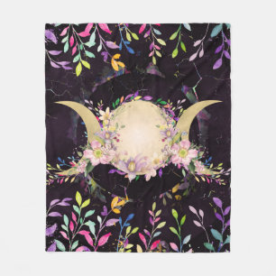 Couverture Polaire Triple Lune - Triple Déesse - Aquarelle