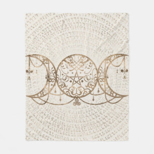 Couverture Polaire Triple Moon - Triple Goddess Pastel Gold