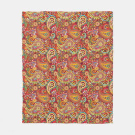 Couverture Polaire Trippy Hippy Paisley Fleece Blanket