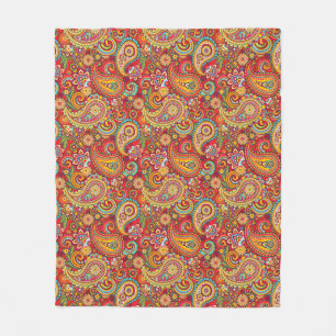 Couverture Polaire Trippy Hippy Paisley Fleece Blanket