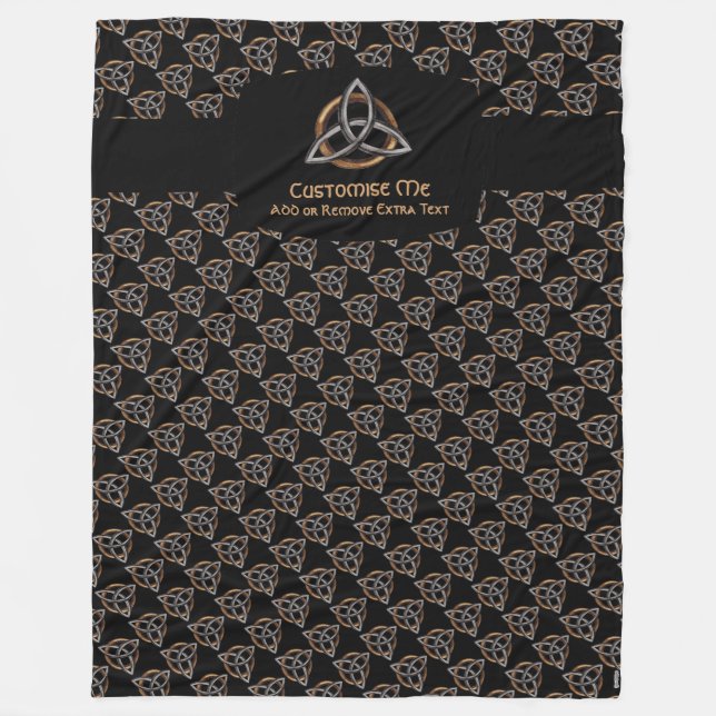 Couverture Polaire Triquetra (Brown/Argent) (Devant)