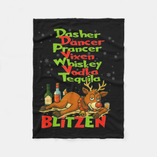 Couverture Polaire Trotteur Danseur Whisky Vodka Tequila Blitzen Chri
