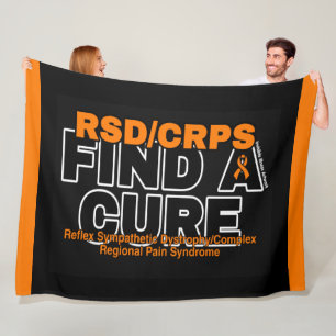 COUVERTURE POLAIRE TROUVER UN COURANT/BOLD...RSD/CRPS FLEECE BLANKET