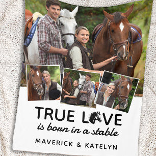 Couverture Polaire True Love Custom Equestria Horse Lover 4 Photo