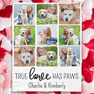 Couverture Polaire True Love Custom Pet Amoureux des chiens Cute Phot