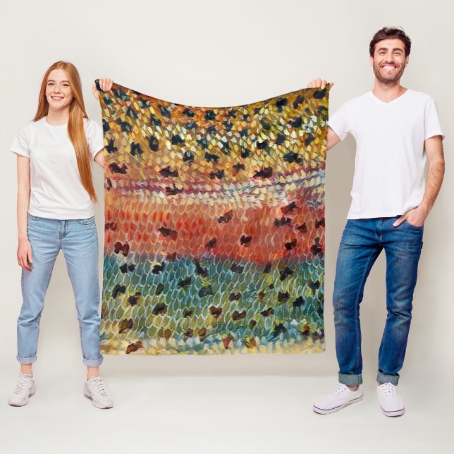 Couverture Polaire Truite du ruisseau de pêche (En situation)