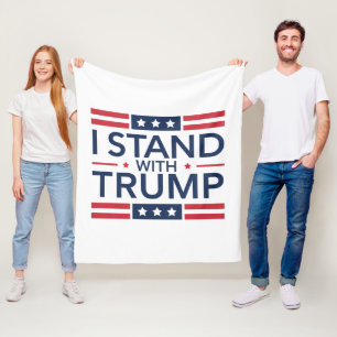 Couverture Polaire Trump 2024 Je suis avec Trump Soutien au président