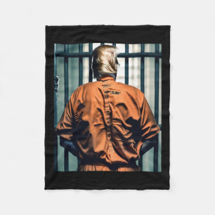 Couverture Polaire Trump En Prison Orange Jumpsuit Mains Cuffées Culp