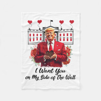 Couverture Polaire Trump Et Fleurs De Chocolat, Je Vous Veux De Mon C