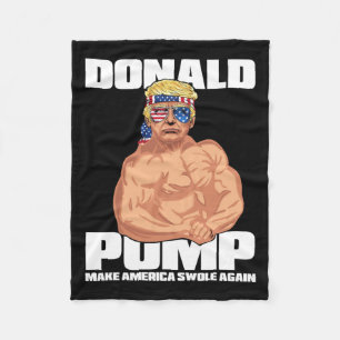 Couverture Polaire Trump Funny le 4 juillet Donald Pump