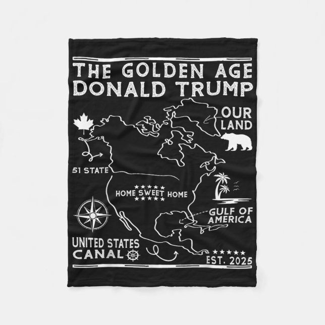 Couverture Polaire Trump Groenland Panama Canal Canada Mexique G (Devant)