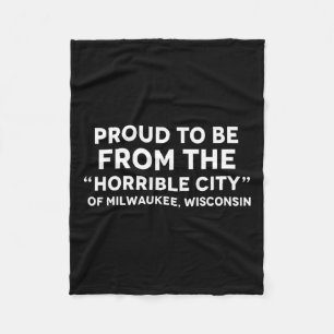 Couverture Polaire Trump Horrible City Citation Milwaukee