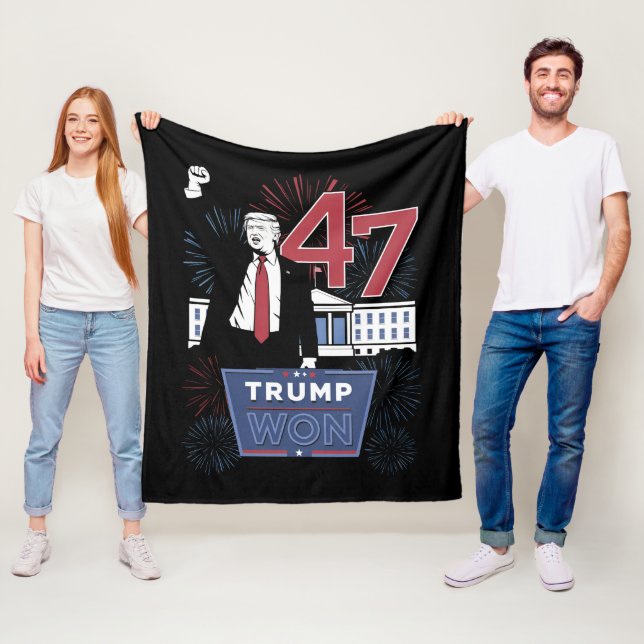 Couverture Polaire Trump remporte 2024 Président 47 Amérique USA (En situation)