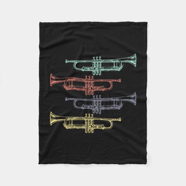 Couverture Polaire Trumpet Vintage (Devant)