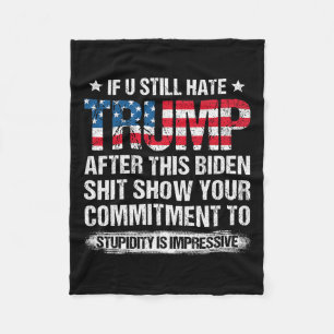 Couverture Polaire Tu Détestes Trump Après Ce Drapeau Américain Biden
