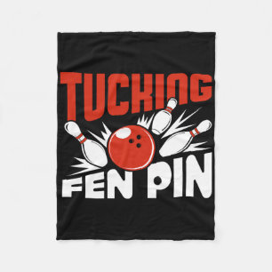 Couverture Polaire Tucking Fen Pin Bowling Joueur Sport Bowler Funny