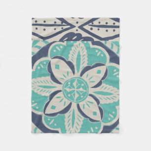 Couverture Polaire Tuile bleue Batik IV