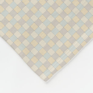 Couverture Polaire Tuiles tissées par ton doux