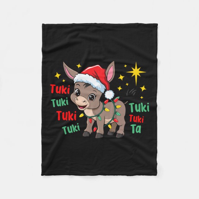 Couverture Polaire Tuki Tuki Donkey C'Est La Saison Mexicaine Espagno (Devant)