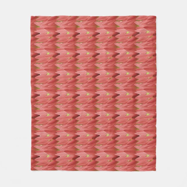 Couverture Polaire Tulipe rose (Devant)