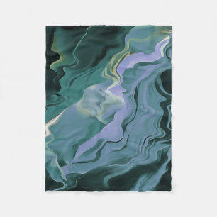 Couverture Polaire Turbulence bleue Acrylique pour l'art Abstrait