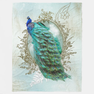 Couverture Polaire Turquoise Shabby Peacock