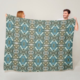 Couverture Polaire Turquoise Turquoise bleu gris Brown Hip Bohemian A