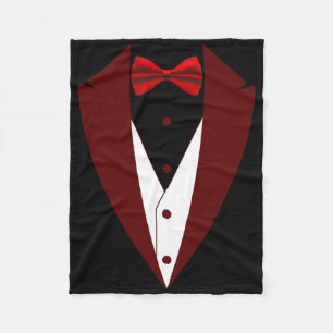 Couverture Polaire Tuxedo Avec Cravate Bow Drôle - Halloween Groom Co