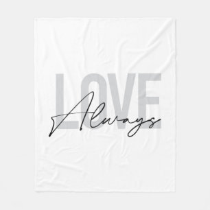 Couverture Polaire Typographie urbaine moderne, simple, "L'amour touj