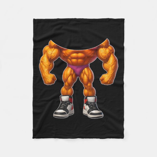 Couverture Polaire Udin Din Din Dun Funny Brainrot Italien Halloween (Devant)