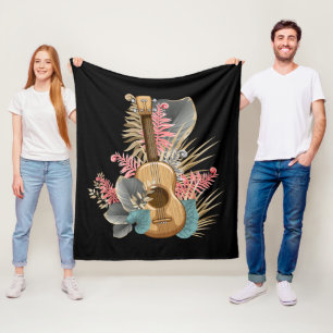 Couverture Polaire Uke Ukulele Guitare - Musicien Guitariste Ukulele