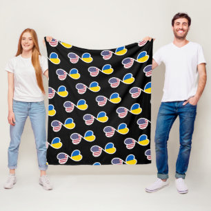 Couverture Polaire Ukraine Amérique Infinity Hearts Ukraine USA