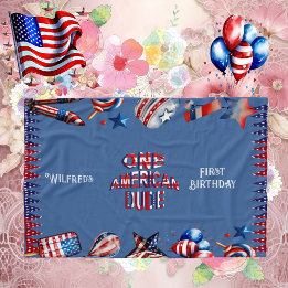 Couverture Polaire Un Américain Dude 4 Juillet Rouge Blanc Bleu Anniv