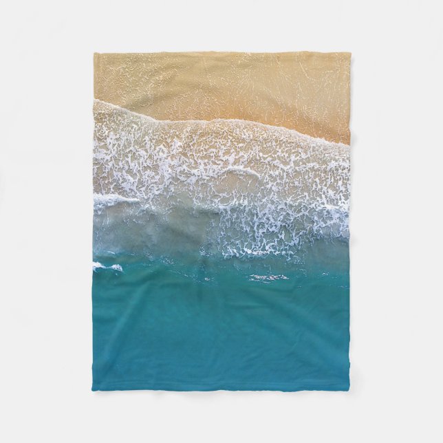 Couverture Polaire Un avec la plage (Devant)