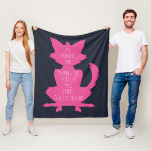 Couverture Polaire Un Chat de plus drôle de nouveauté