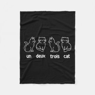 Couverture Polaire Un Deux Trois Cat - Propriétaire Français Amoureux