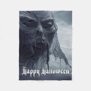 Couverture Polaire Un fantôme noir dans un paysage désarmé - Hallowee