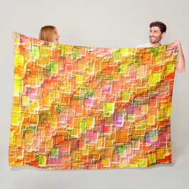 Couverture Polaire Un gâchis exagéré de superpositions de carrés gauf