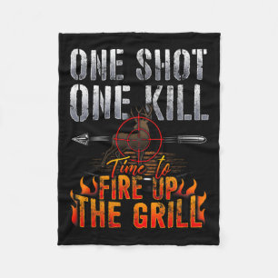 Couverture Polaire Un Tir Un Tuer Incendie Grill Deer Chasse