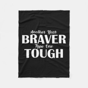 Couverture Polaire Une autre année Braver Type One Tough Diabète