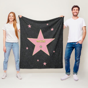 Couverture Polaire Une étoile avec votre nom dessus !